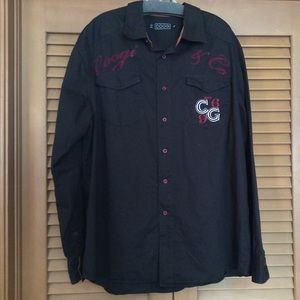 Men's XXL Coogi & Co. Button down shirt in Black